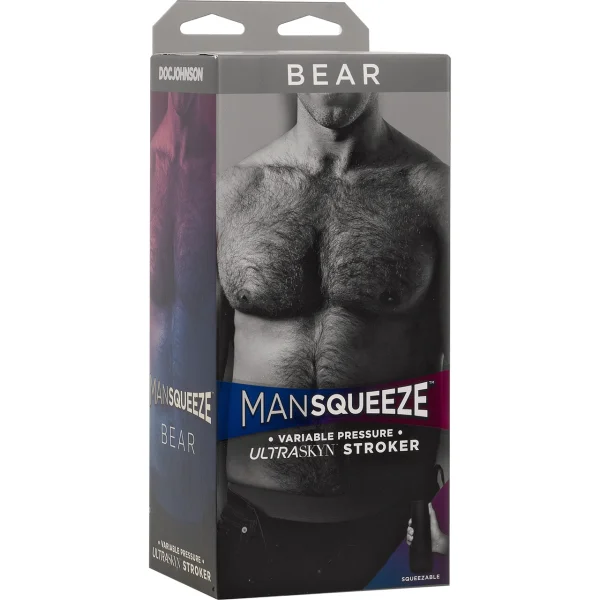 Man Squeeze Bear Ultraskyn Penis Masturbator Butt By Doc Johnson - Vanilla