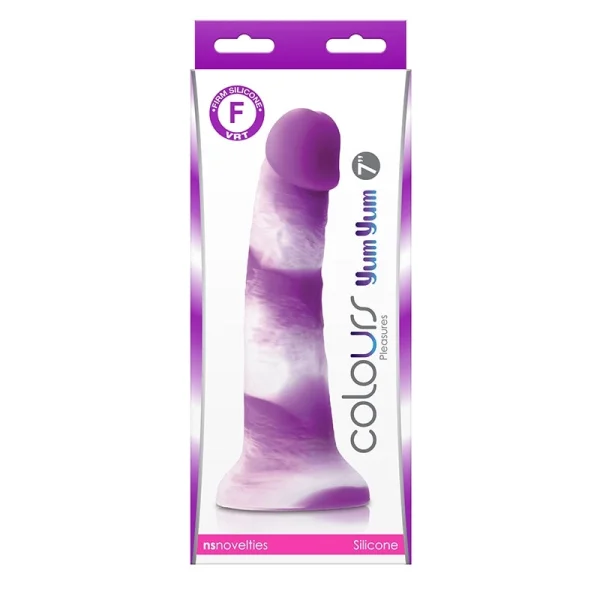 Colours Pleasures Yum Yum 7" Realistic Silicone Dildo - Pink — image 7 of 8