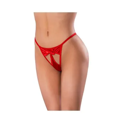 Women s Lingerie Magic Silk Holidaze Pull Open G string Red L xl