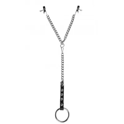 Penitentiary Nipple Clamps and Cockring Set