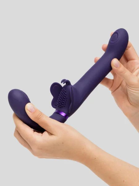 Vive SATU Rechargeable Pulsing Strapless Strap-On with Clitoral Stimulation