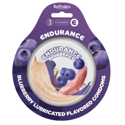Endurance Condoms Blueberry 3 Pack