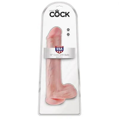 King Cock With Balls Flesh 13 Inch