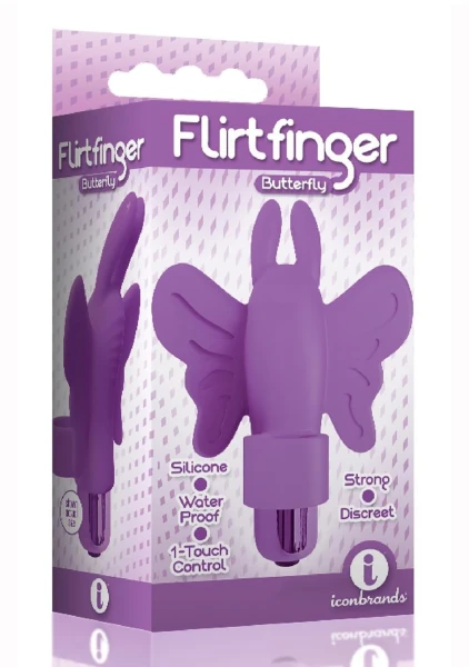 The 9's Flirt Finger Butterfly Finger Vibrator Pink