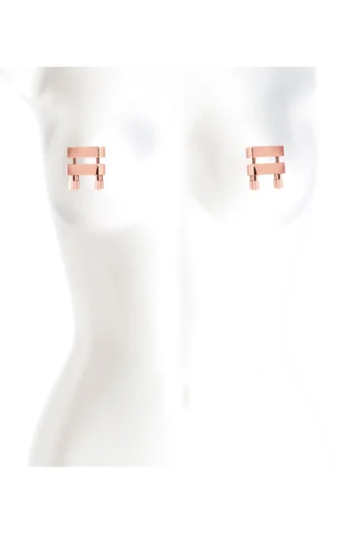 nsnovelties Bound Double Screw Gunmetal Nipple Clamps