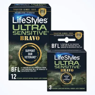 LifeStyles Ultra Sensitive Bravo Condoms Ultra Thin Condoms