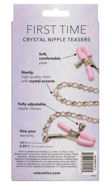 First Time Crystal Nipple Teasers - Pink