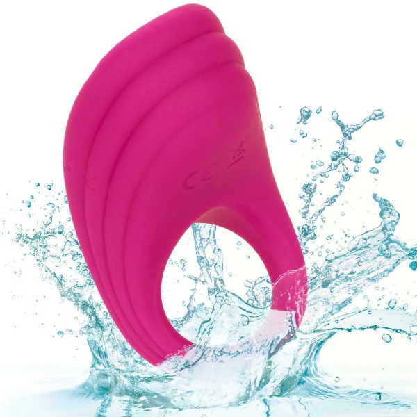 Silicone Remote Pleasure Ring Vibrating Cock Ring By CalExotics