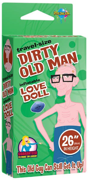 Travel Size Dirty Old Man Inflatable Doll