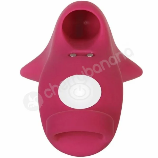 Evolved Frisky Finger Red Finger-Grip Thick & Flat Tipped Clit Vibrator