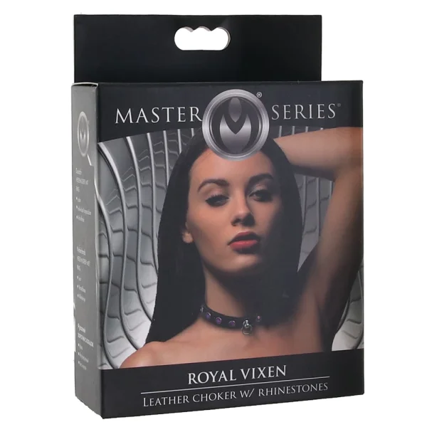 Master Series Fierce Vixen Leather Choker