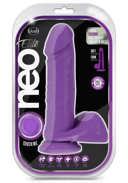 Neo Elite 8 Inch Silicone Dual Density Cock