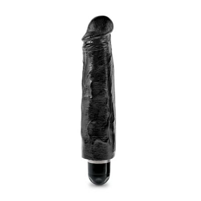 King Cock 7 In Vibrating Stiffy Black 7 Inch