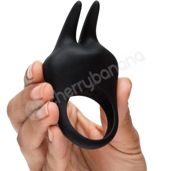 Fifty Shades Of Grey Sensation Rechargeable Black Vibrating Rabbit Love Cockring