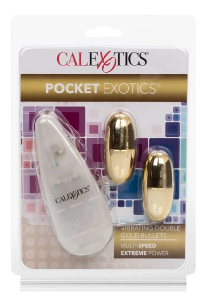 Pocket Exotics Vibrating Double Gold Bullets