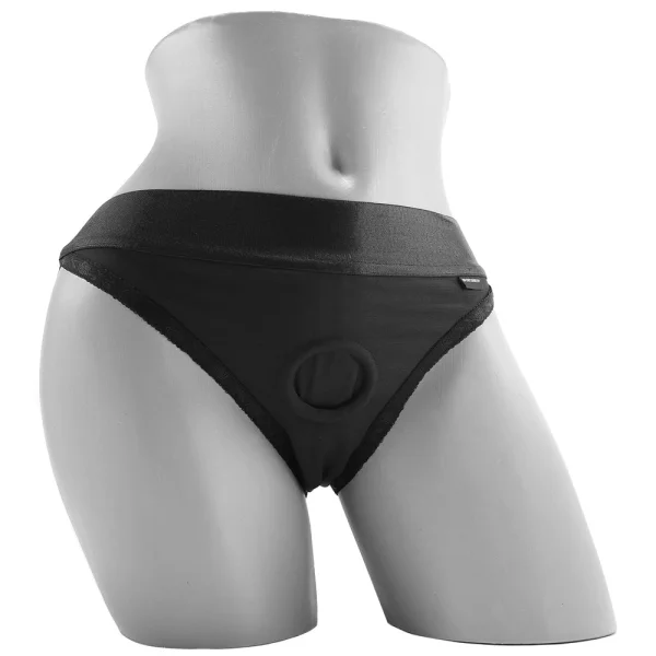 EM.EX. Active Harness Wear - Silhouette (Crotchless) Strap-On Harness Brief By Sportsheets