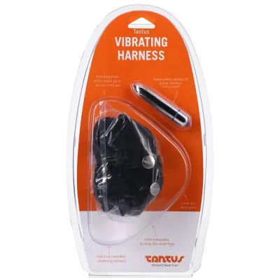 Vibrating Harness Black