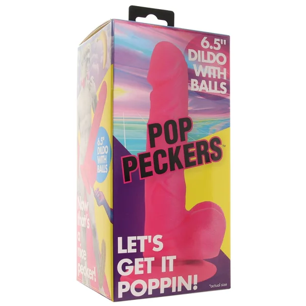 Pop Peckers 6.5 Inch  Ballsy Dildo