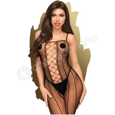 Penthouse Lingerie Black Drop Dead Tasty Crotchless Bodystocking