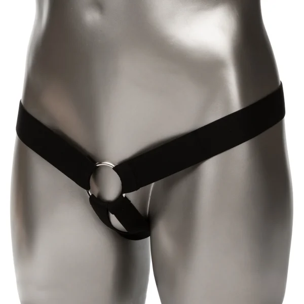 Performance Maxx Life-Like Silicone 7" Hollow Penis Extension With Harness By CalExotics - Chocolate