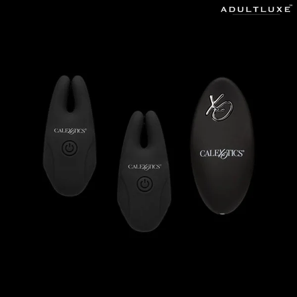 Silicone Vibrating Nipple Clamps with Remote