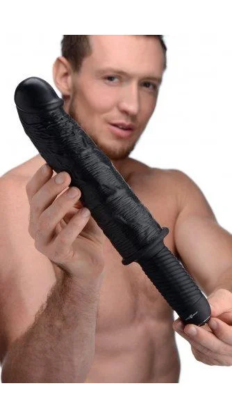 The Violator XXL Vibrating Giant Dildo Thruster Black — image 5 of 8