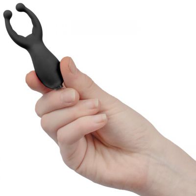 Bondara Talisman Black Silicone Vibrating Nipple And Clit Stim