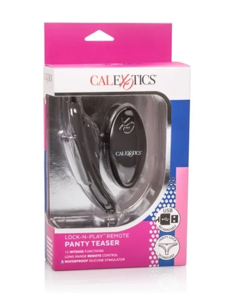 Lock-n-play Remote Panty Teaser - Black