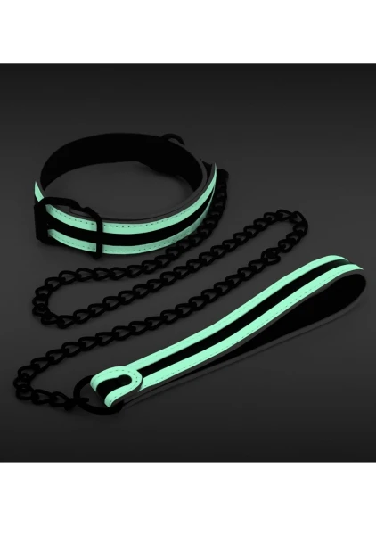 GLO Bondage Collar and Leash