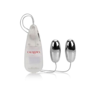 Pocket Exotics Vibrating Double Bullets Silver