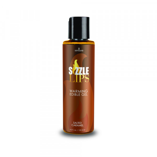 Sizzle Lips Salted Caramel Warming Gel 4.2oz Bottle