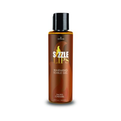 Sizzle Lips Salted Caramel Warming Gel 4 2oz Bottle
