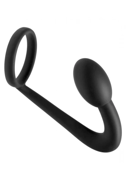 Prostatic Play Explorer Silicone Cock Ring & Prostate Plug