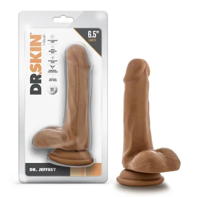 Dr Skin Dr Jeffrey 6 5 Inch Dildo With Balls Tan