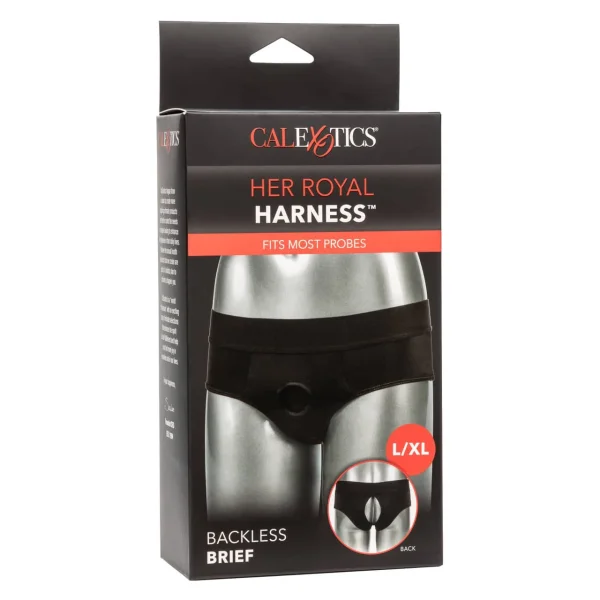 Her Royal Harness Backless Brief - L-xl