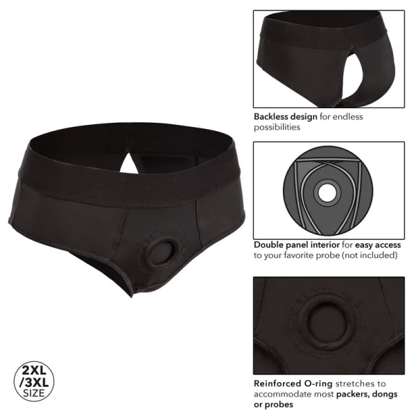 Boundless Backless Brief Strap-On Harness By CalExotics