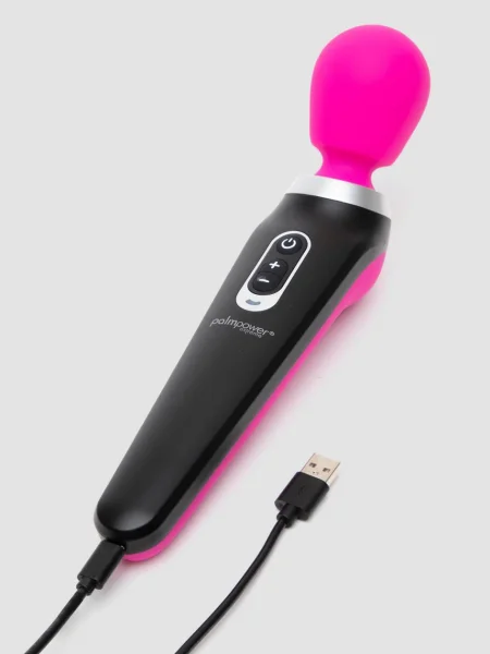 Palm Power Extreme Silicone Rechargeable Magic Wand Vibrator