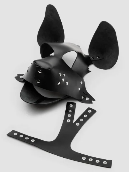 DOMINIX Deluxe Leather Puppy Play Hood