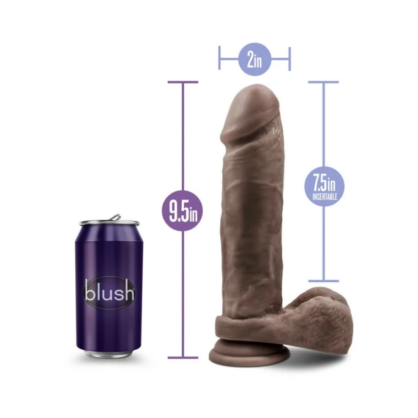 Mr Magic 9 inches Chocolate Brown Dildo with Suction Cup