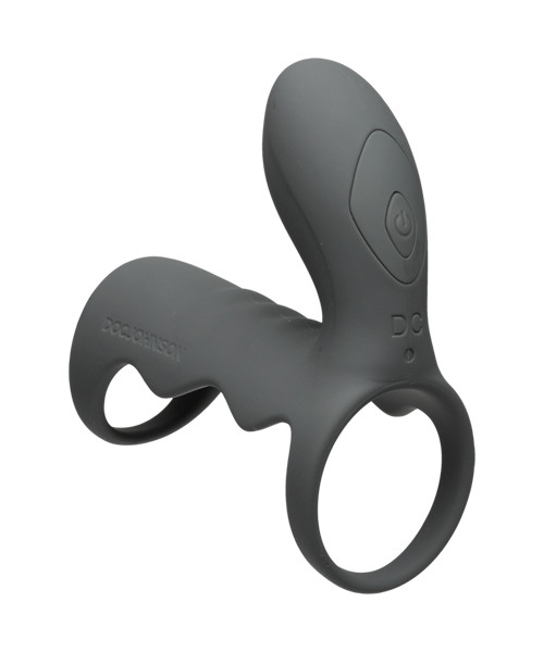 Vibrating Cock Cage with Wireless Remote - Grey