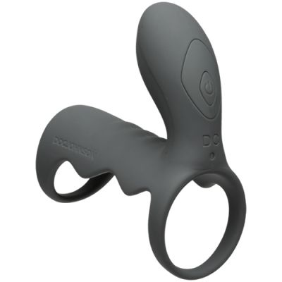 Vibrating Cock Cage with Wireless Remote Grey