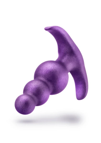 Anal Adventures Matrix Supernova Beaded Silicone Butt Plug By Blush - Galactic Purple