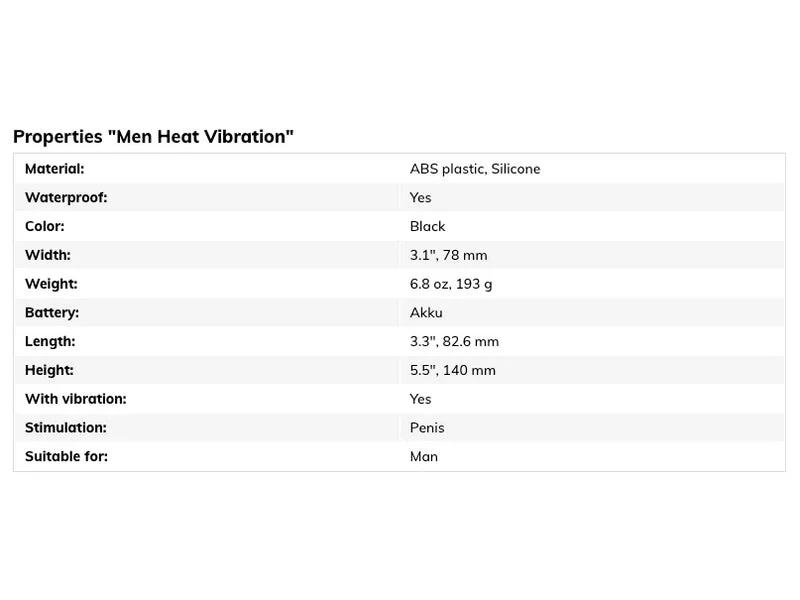 Satisfyer Men Heat Vibration Penis Vibrator