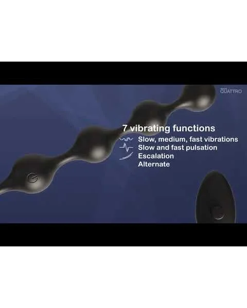 Quattro 7 speed vibrating beads