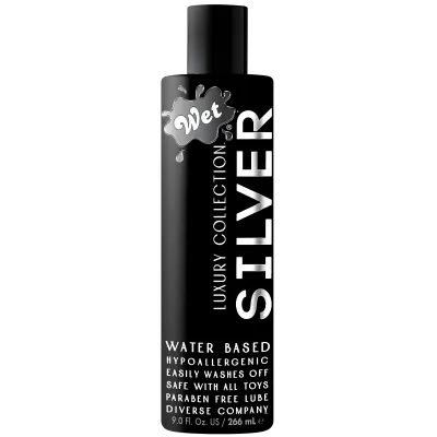 Wet Silver Water Based Lubricant 9oz
