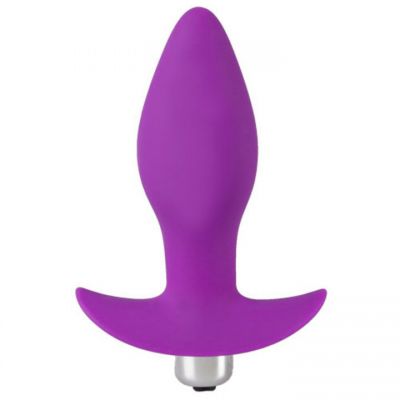 Bondara Purple Silicone Anchor Vibrating Butt Plug 4 Inch
