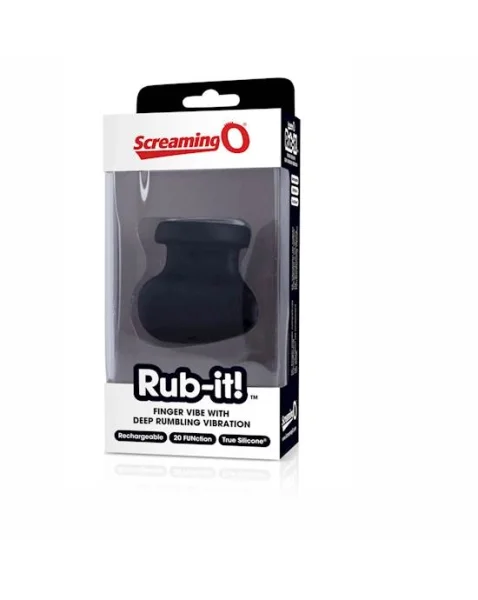 Screaming O Rub-it! Finger Vibrator - Black