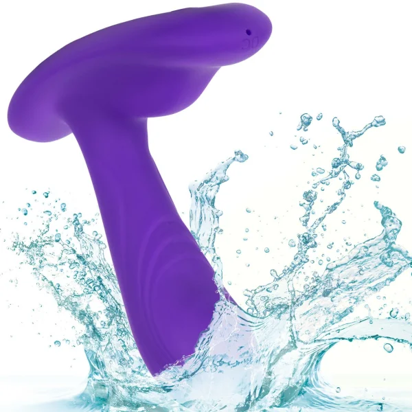Silicone Remote Pinpoint Pleaser Vibrating Prostate Toy by CalExotics - Purple