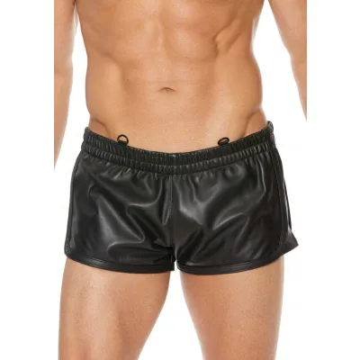 Versatile Leather Shorts S M