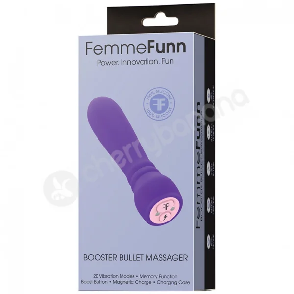 Femme Funn Purple Booster Powerful Bullet Vibrator